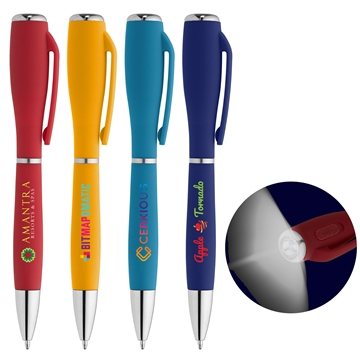 Image of 250 Promotional Nova Softy Brights LED Light Pen - ColorJet - ...