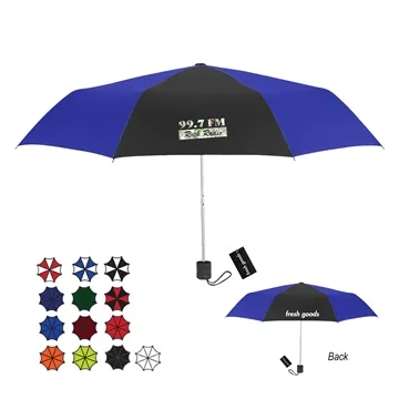 Fresh Goods 42 Arc Budget Telescopic Umbrella - Black-Owned & Disability-Owned
