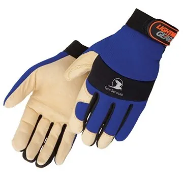 72 Customized Tan Grain Pigskin Full Palm Mechanic Gloves - ...