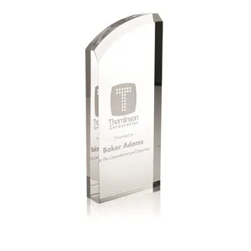 Image of 3 Customized Enterprise Curve Award - Acrylic
