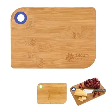 Image of 50 Custom Bamboo Cutting Board - Silicone Ring & FDA Approved