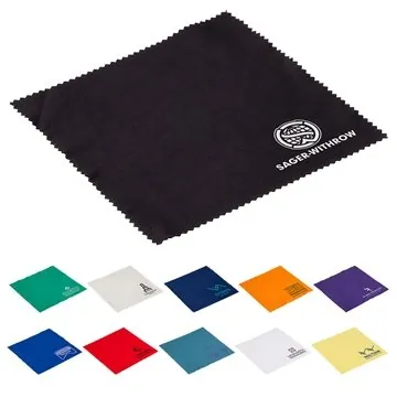Image of 300 Custom Premium 6" x 6" Microfiber Cloth- 1-Color - 220GSM