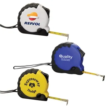 Image of 100 Custom Heavy Duty Tape Measure with Rubber Trim - Dual ...