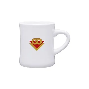 Image of 48 Promotional 10 oz Diner Mug - White - Microwave Safe & Ceramic