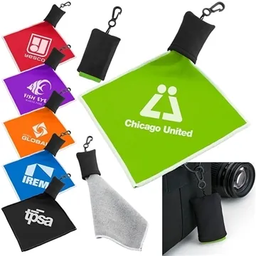 Image of 150 Promotional Neptune Pack It Tech Cleaning Cloth - Microfiber & ...