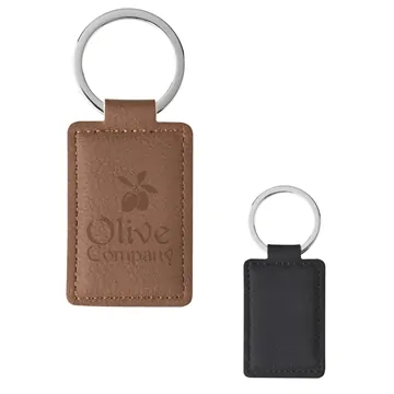 Image of 100 Promotional Leatherette Executive Key Tag