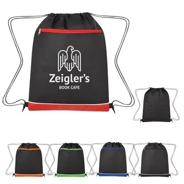 Image of 150 Promotional Bandura Non-Woven Drawstring Bag - Water-Resistant
