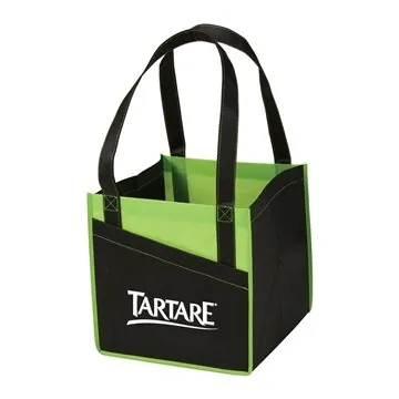 Image of 150 Custom Cube Non-Woven Utility Tote - 80GSM Polypropylene & ...