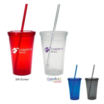16 oz Sunsplash Double Wall Tumbler - BPA Free & USA Made