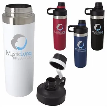 Image of 24 Promotional Courage Vacuum Sport Bottle - 18 oz - Double Wall & ...