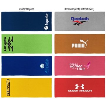 Image of 200 Promotional Deluxe Cooling Towel - Navy - Quick Cooling