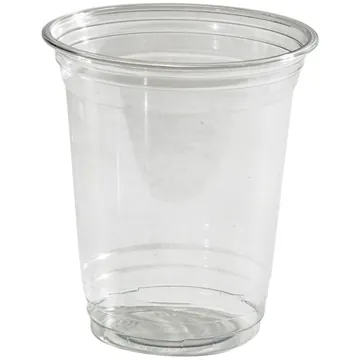 Image of 100 Custom 12 oz Soft Sided White Plastic Cup - Reusable & ...