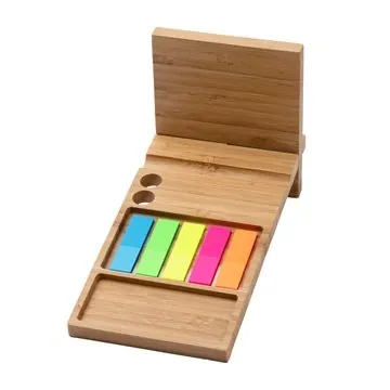 Image of 25 Promotional Forest Bamboo Desk Organizer - Multi-Function