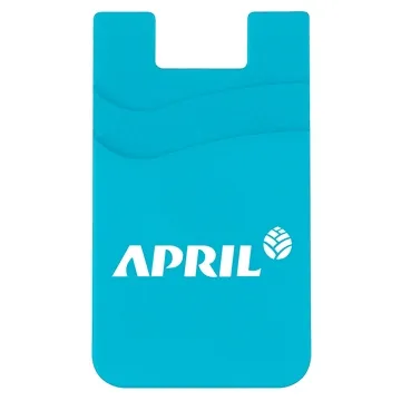 Image of 150 Customized Double Pocket Silicone Smart Wallet - Adhesive & 4 ...