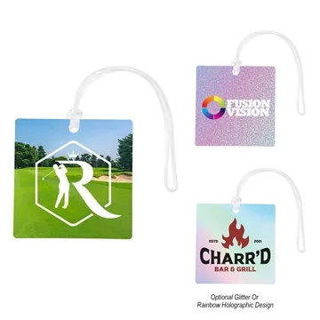 250 Custom Acrylic Luggage Tag - 4" Square
