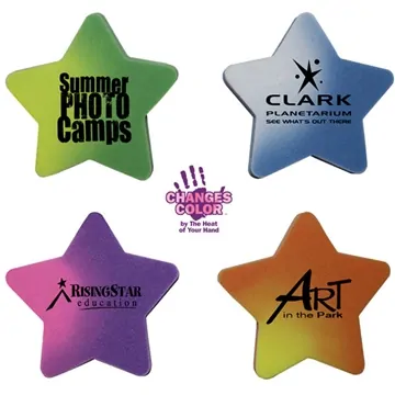 Image of 288 Promotional Mood Die Cut Eraser-Star - Color Changing