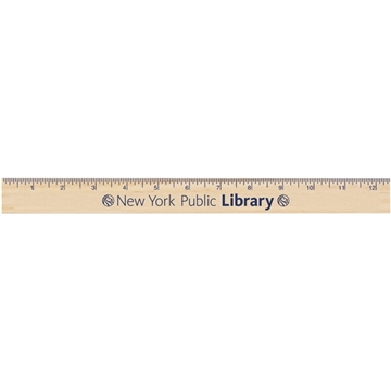 Image of 500 Promotional 12" Natural Finish Ruler - USA Made