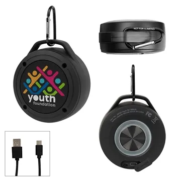 25 Customized Water Resistant Speaker Carabiner 2.0