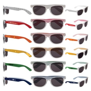 Image of 100 Custom Color Arm Sunglasses - UV Protection & Shatter ...