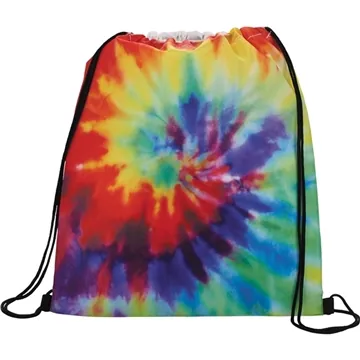 Image of 200 Customized Tie Dye Drawstring Bag