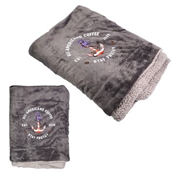 Image of 13 Customized Sherpa Fleece Blanket - 220GSM