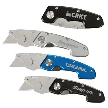 Heavy Duty Utility Blade Box Cutter - Compact & Safety Latch