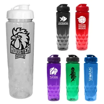 RECYCLED PET - 24 oz. Bottle with Flip Top Cap