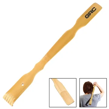 Image of 250 Promotional Bamboo Handheld Back Scratcher - Shoe Horn