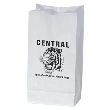 Image of 500 Customized White Peanut Bag - Gusseted