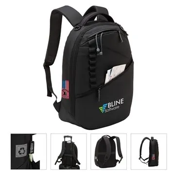 Image of 12 Custom WORK Birmingham rPET Backpack - Laptop Compatible & Eco ...