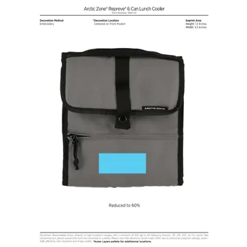 36 Promotional Arctic Zone Repreve 6 Can Lunch Cooler - Zippered & ...