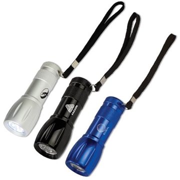 Image of 100 Promotional Metal Flashlight - 9 LED