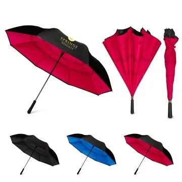 Image of 15 Customized Inversion Umbrella 54" - Drip Prevention & ...
