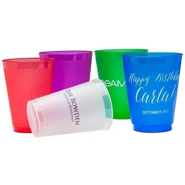 Image of 50 Promotional 16 oz Frost-Flex Reusable, Unbreakable Plastic ...