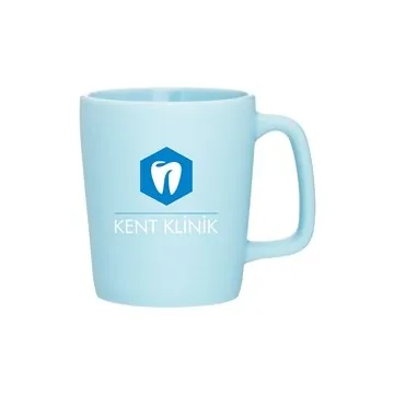 Image of 48 Customized 11 oz Arlo - Light Blue - Matte Exterior & Microwave ...