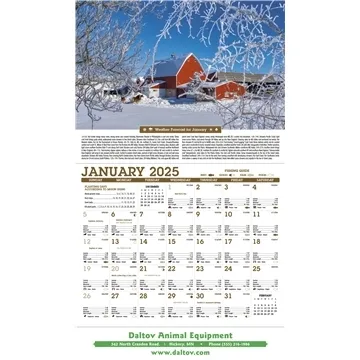 Image of 100 Custom Scenic Almanac - Weather Forecasts & Moon Phases