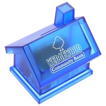 Image of 100 Customized Happy Home House Bank - Twist Cap