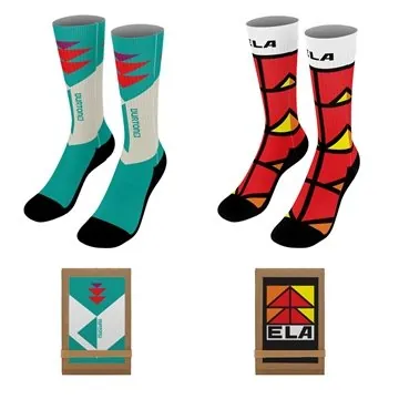 Image of 50 Customized 19" Dye-Sublimated Socks (Pair) with Trifold ...