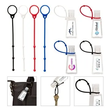 Image of 150 Promotional Amore III 1 oz Hand Sanitizer with Strap - 62% ...