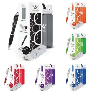 Image of 100 Custom Salon 3-Piece Trade Show Gift Set - Multi-Charging & ...