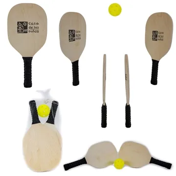 Image of 25 Promotional Pickle Ball Set - Wooden Paddles