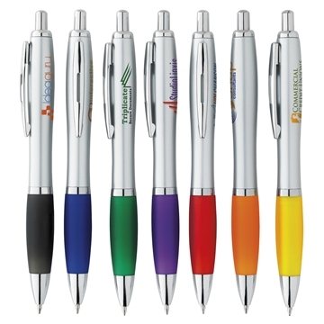 Image of 300 Custom Ion Silver Pen - Ergonomic & Chrome Accents