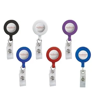 Image of 100 Promotional Retractable Badge Reel with Belt Clip - 30 Inch ...