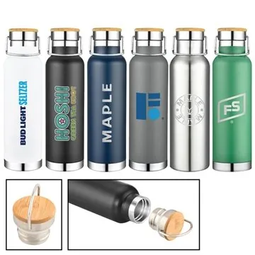 Image of 36 Custom Argon 20 oz Vacuum Insulated Water Bottle - 24Hr Cold & ...