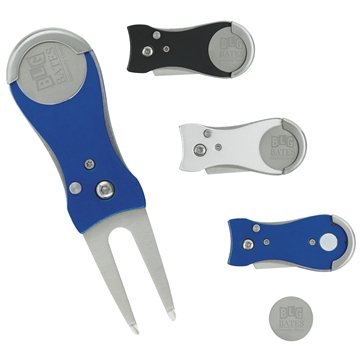 Image of 36 Promotional Flip Divot Tool & Marker - Stainless Steel & Quick ...