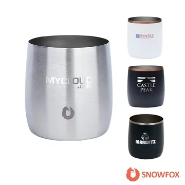Image of 12 Customized Snowfox 11 oz Vacuum Insulated Whiskey Rocks Tumbler ...