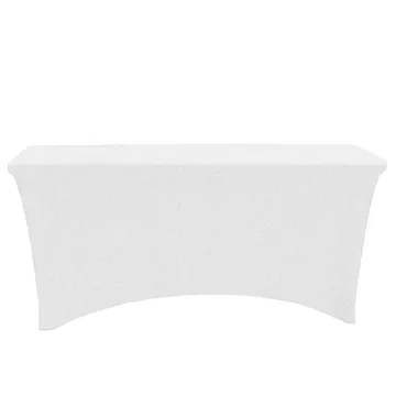 Image of 1 Custom 6' Stretch Open-Back Full Color Table Throw - Polyester ...