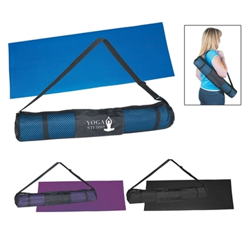 Yoga Mat And Carrying Case - PVC & Traction