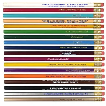 Image of 1000 Customized Hex Pioneer Pencil - Brass Ferrule