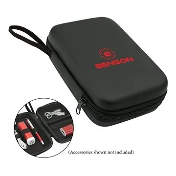 Image of 50 Custom Pandora Zippered Travel Case - Molded Shell & Mesh ...